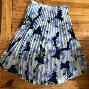 *SALE* Tahari Pleated Floral Midi Skirt NWT sz 10